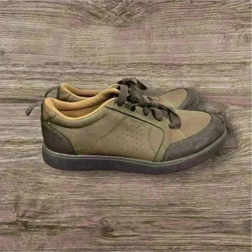 Wrangler Low Top Utility Sneakers 10.5 Earth Tone Outdoor Casual Gorpcore Mens